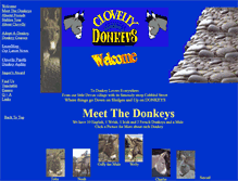 Tablet Screenshot of clovellydonkeys.co.uk